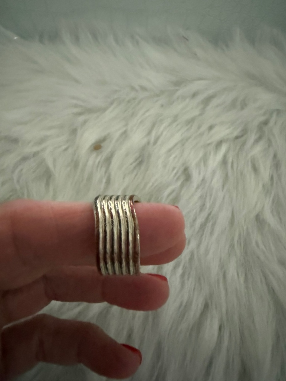 Madewell Sliver Tone Ring; Sz 7